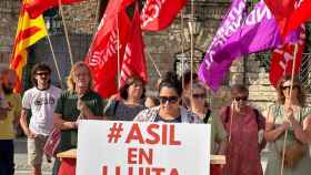 Una protesta de la Intersindical