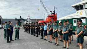 Presentación del dispositivo de la Guardia Civil en la Copa América de Vilanova