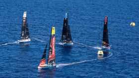 Entrenamiento oficial de la Regata Preliminar de la Copa América en Vilanova i la Geltrú