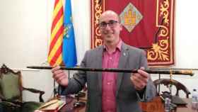 Lluís Puig (ERC), alcalde de Palamós, en su  toma de posesión como alcalde