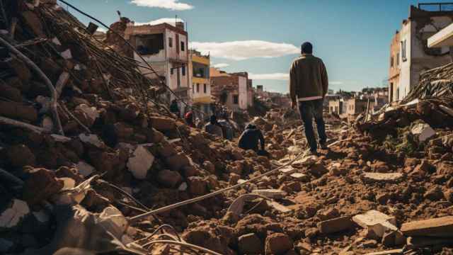 Imagen de las consecuencias del terremoto en Marruecos / CAIXABANK