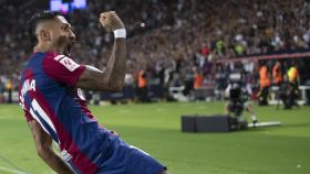 Raphinha, celebrando el gol marcado ante el Betis