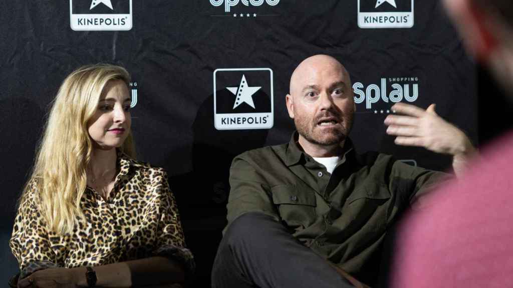 Vicente Villanueva, Carlos Cuevas y Anna Moliner presentando la película La Ternura