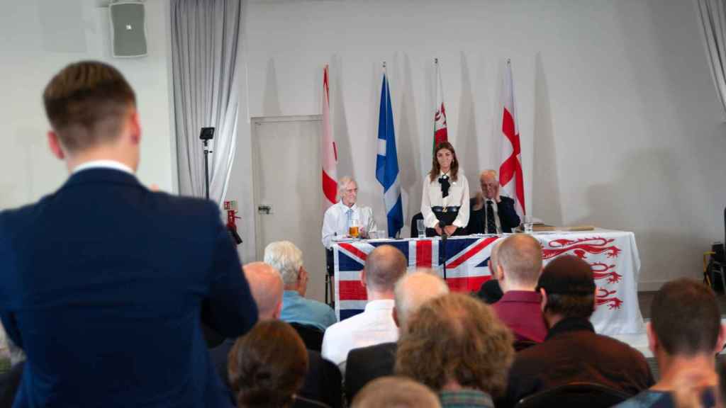 Isabel Peralta, en el acto de Heritage and Destiny en Reino Unido