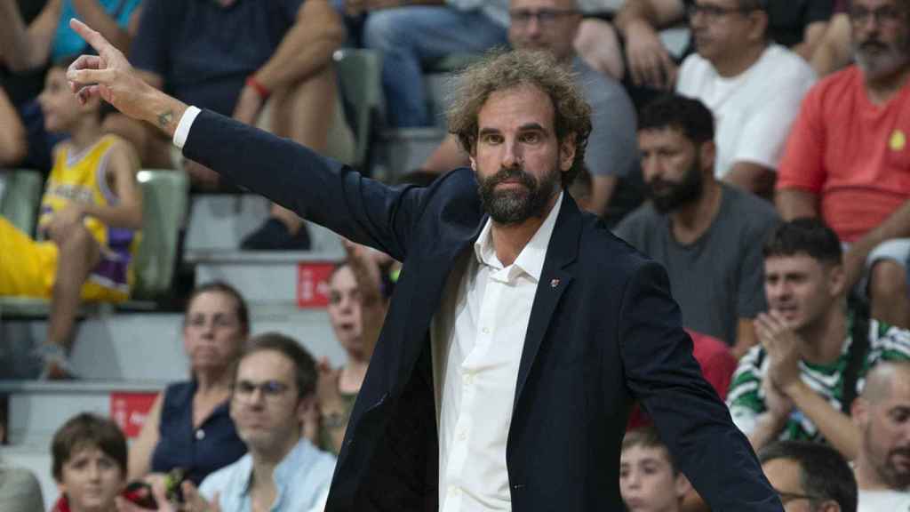 Roger Grimau, durante el clásico de Supercopa contra el Real Madrid