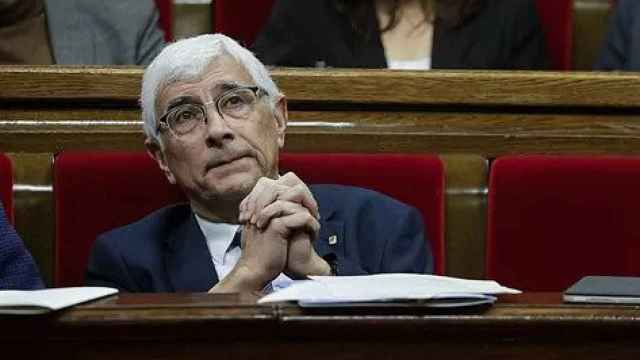 Manel Balcells, consejero catalán de Salud, en el Parlament