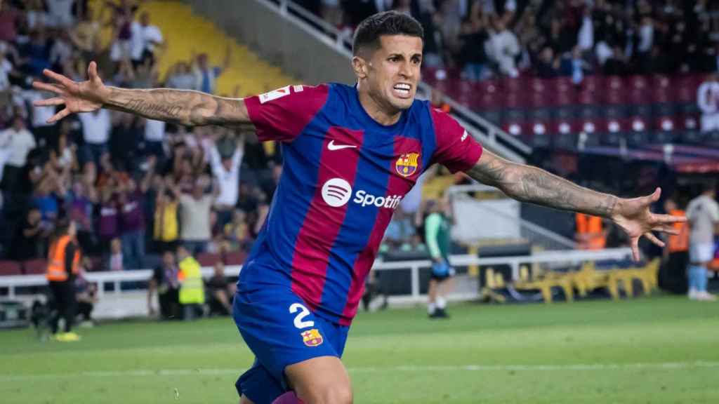 Joao Cancelo estalla de emoción tras marcar el gol de la remontada ante el Celta