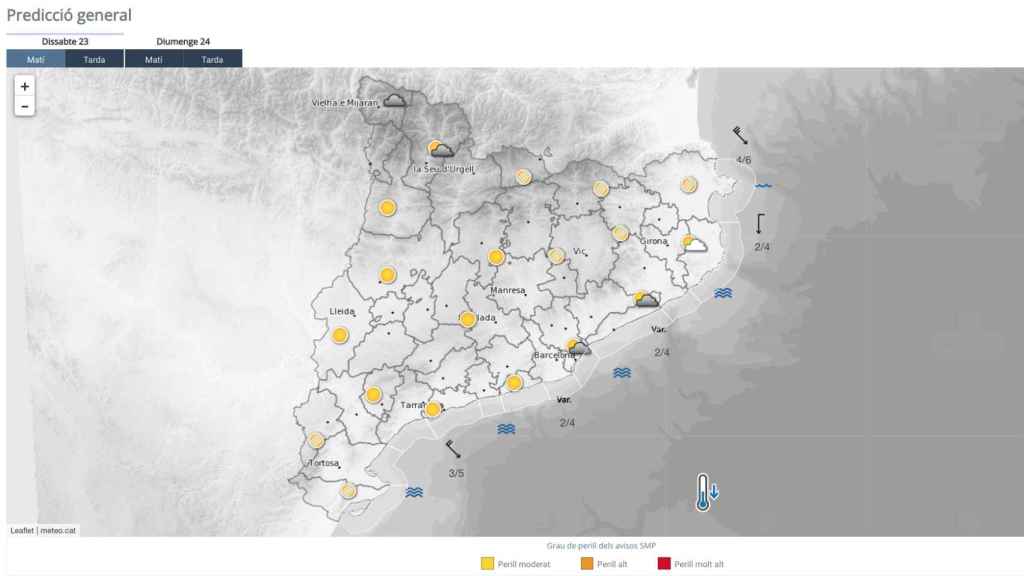 Previsión del Meteocat para este 23 de septiembre