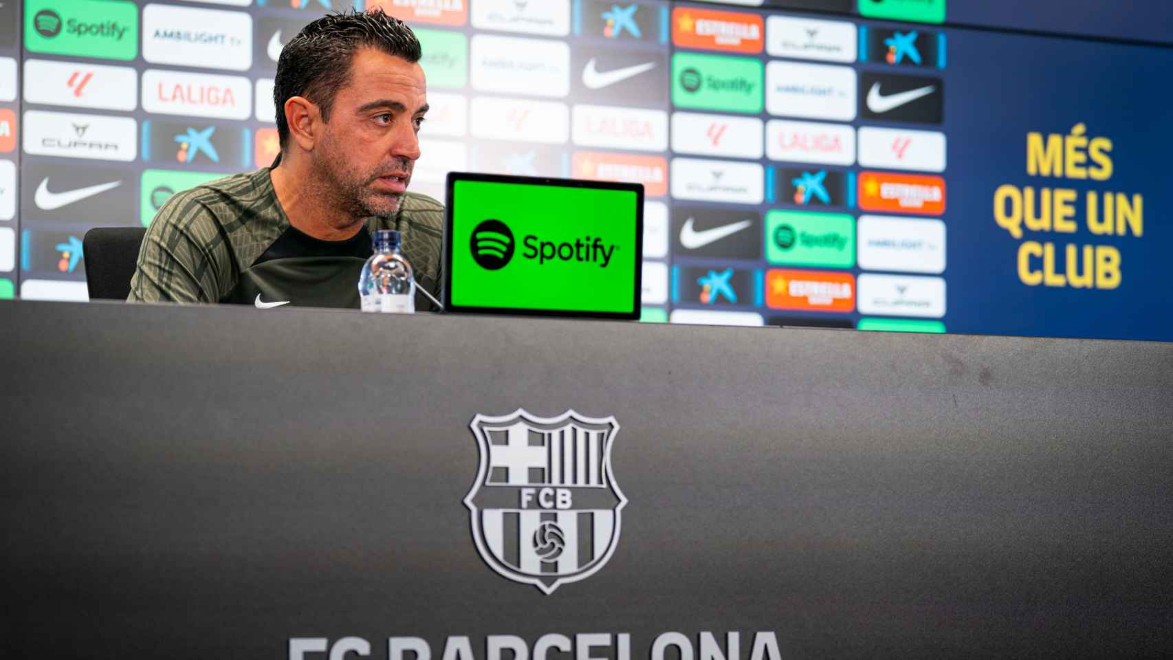 Xavi Hernández, durante la rueda de prensa previa al Mallorca-Barça