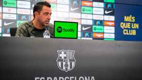 Xavi Hernández, durante la rueda de prensa previa al Mallorca-Barça