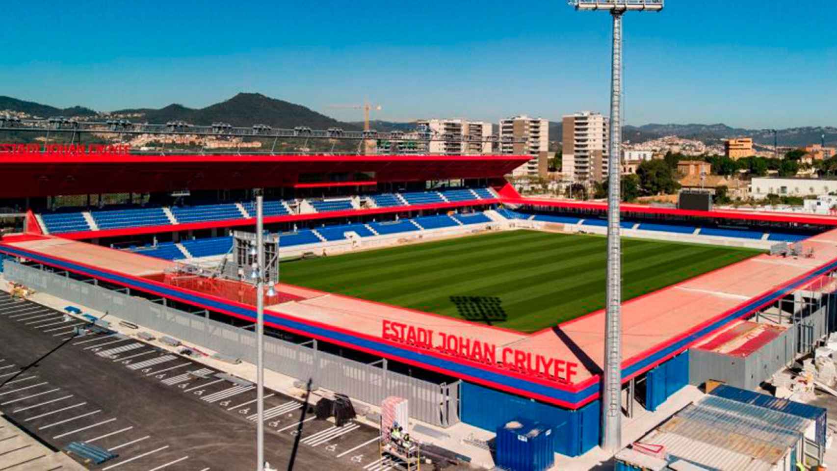 Panorámica del Estadi Johan Cruyff, desde arriba