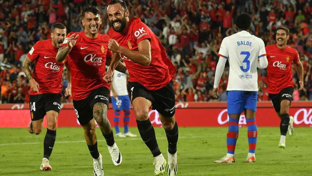 Muriqi celebra su gol al Barça