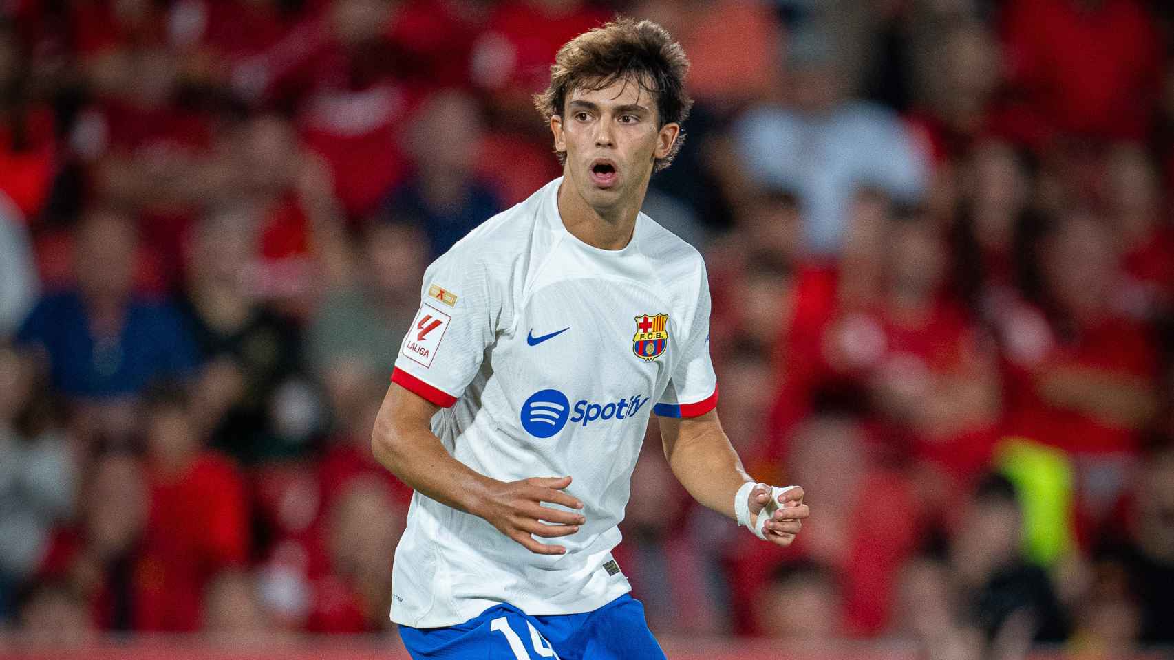 Joao Félix, durante el rocoso partido del Mallorca-Barça