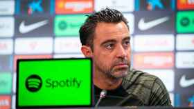 Xavi Hernández, en rueda de prensa previa al Barça-Sevilla