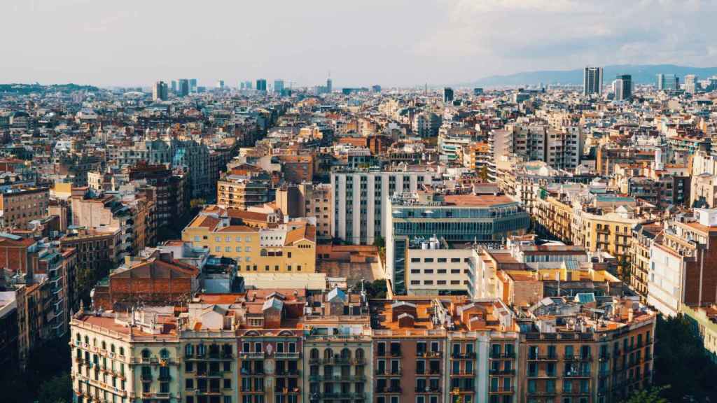 Imagen aérea del Eixample de Barcelona