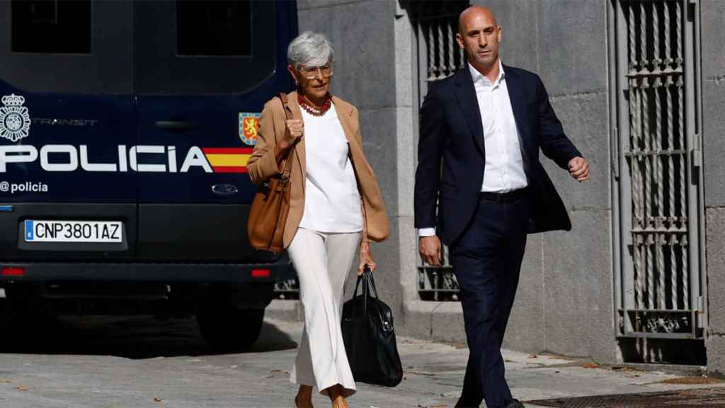 Luis Rubiales, acudiendo a declarar a la Audiencia Nacional