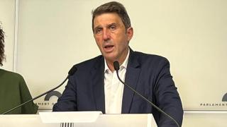 José Domingo, durante un acto en el Parlament catalán este mes de septiembre