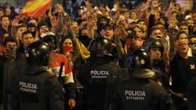 Una manifestación de extrema derecha en Barcelona