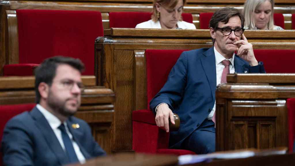 Salvador Illa, en el debate de política general del Parlament la semana pasada