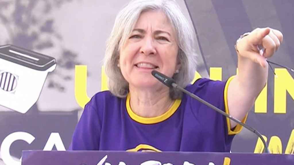 Dolors Feliu, presidenta de la ANC, en el sexto aniversario del 1-O