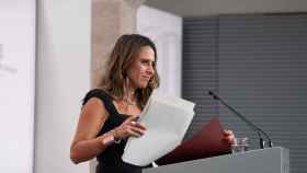 La portavoz del Govern de la Generalitat, Patrícia Plaja, ofrece una rueda de prensa posterior a una reunión del Consell Executiu