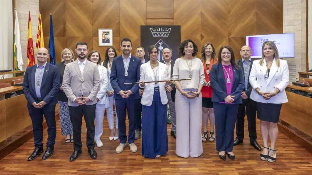 Los concejales del PSC en Sabadell tras las elecciones de mayo de 2023