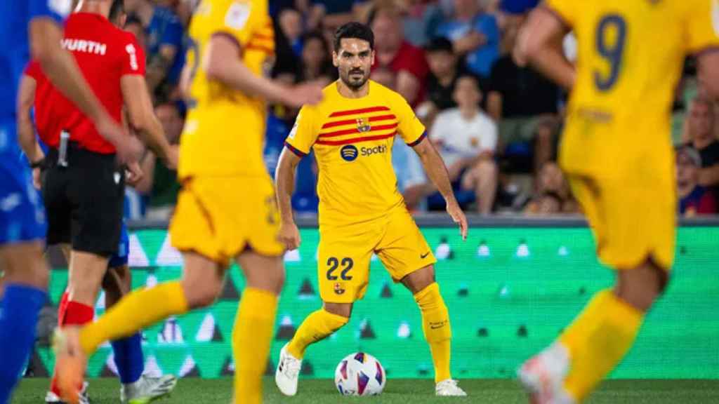 Ilkay Gundogan, en un partido del Barça, contra el Getafe