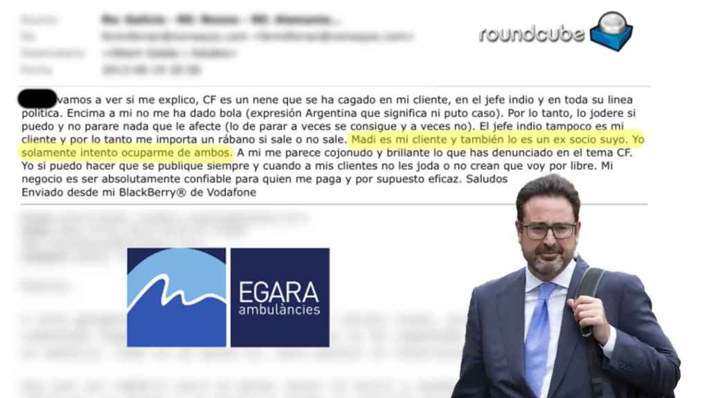 David Madí y el correo de Fermí Ferran, dueño de Ambulancias Egara