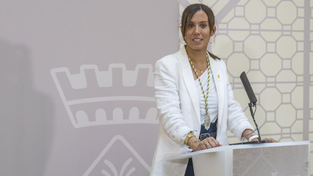 La alcaldesa de Sabadell, Marta Farrés, en el pleno de constitución del Ayuntamiento