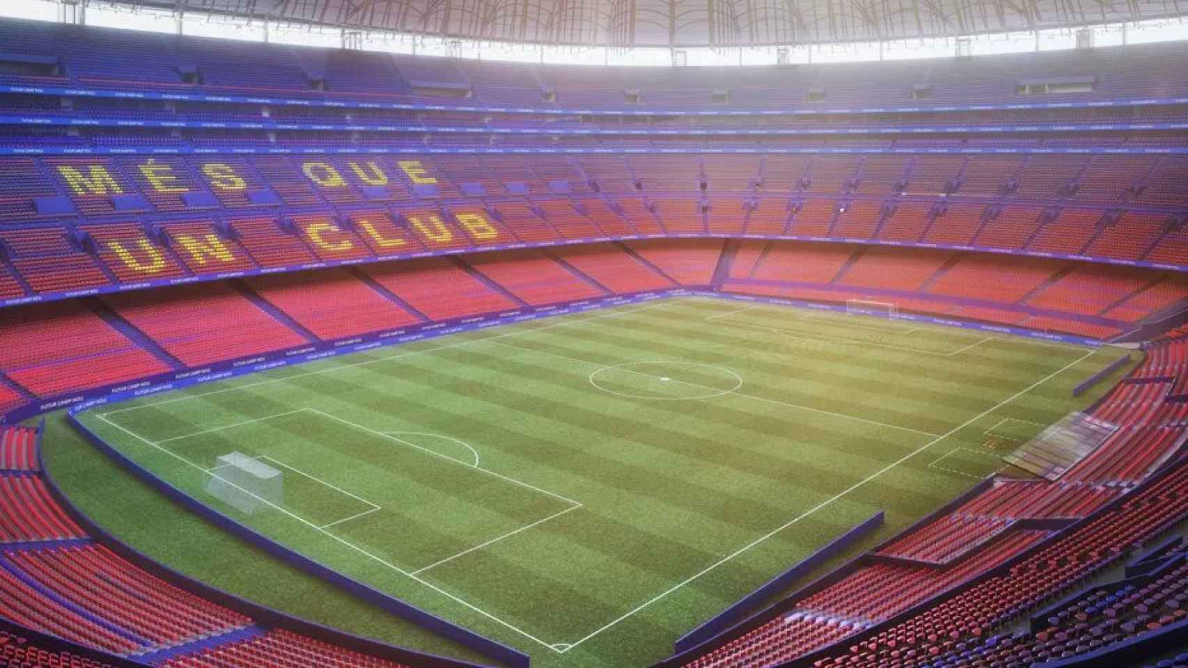 Recreación virtual del nuevo Camp Nou