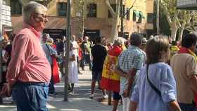 López Burniol, notario del editorial único, presente en la manifestación contra la amnistía