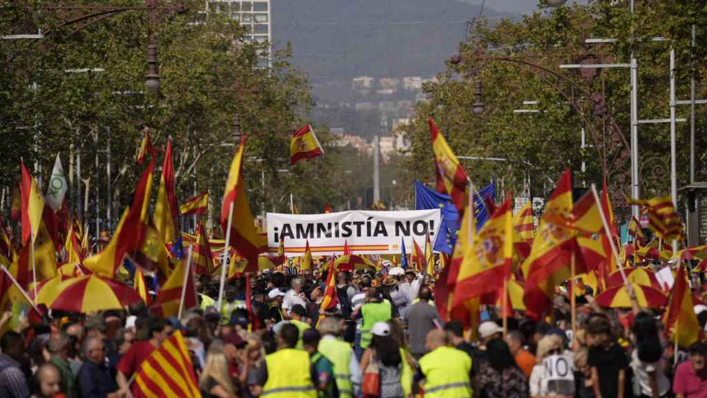 Manifestación del 8-O en el centro de Barcelona