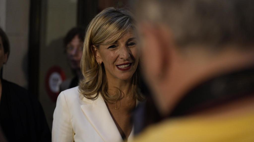 La vicepresidenta del Gobierno, Yolanda Díaz, en Barcelona hoy