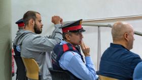 El rapero Pablo Hasel (2i) durante un juicio en la Audiencia de Lleida, a 23 de noviembre de 2022, en Lleida