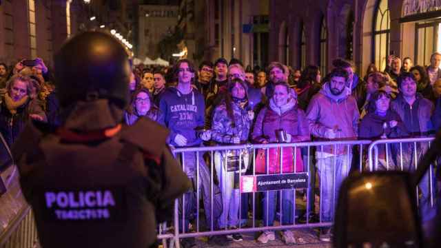 La protesta en la que participaba el denunciante, el 25 de febrero de 2018