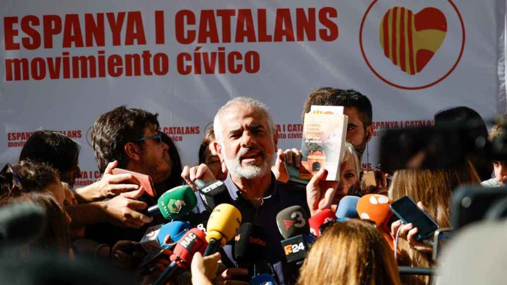 Carlos Carrizosa (CS) en la manifestación del 12-O