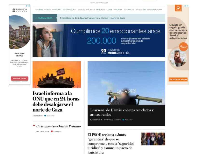 Portada de 'El Independiente' de 13 de octubre de 2023