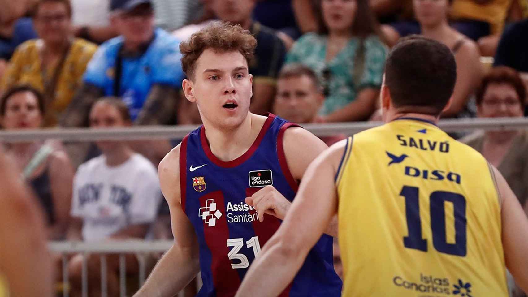 Rokas Jokubaitis lidera un ataque del Barça de basket contra el Gran Canaria