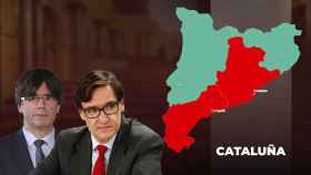 Salvador Illa y Carles Puigdemont, los líderes del PSC y Junts