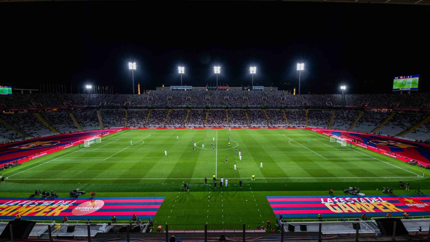 Montjuïc, en el debut del Barça en la Champions League 2023-24