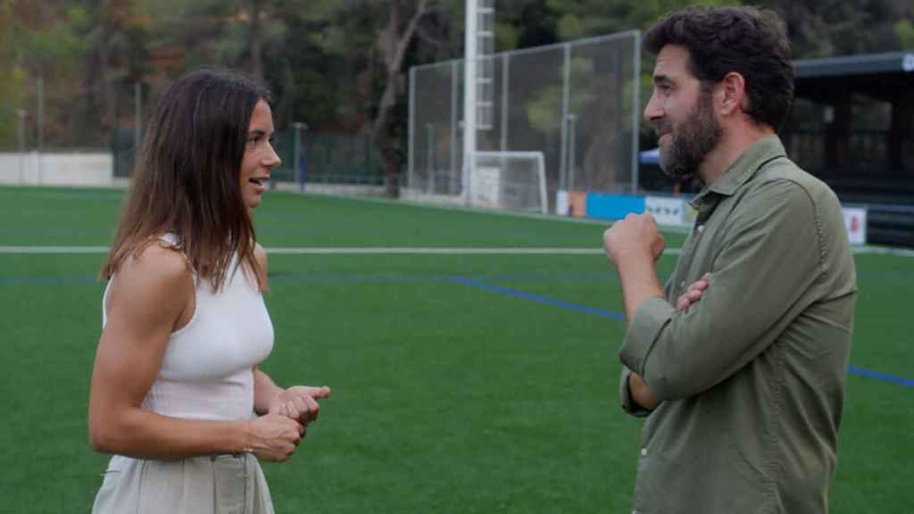 Aitana Bonmatí, conversando con Gonzo en el programa Salvados