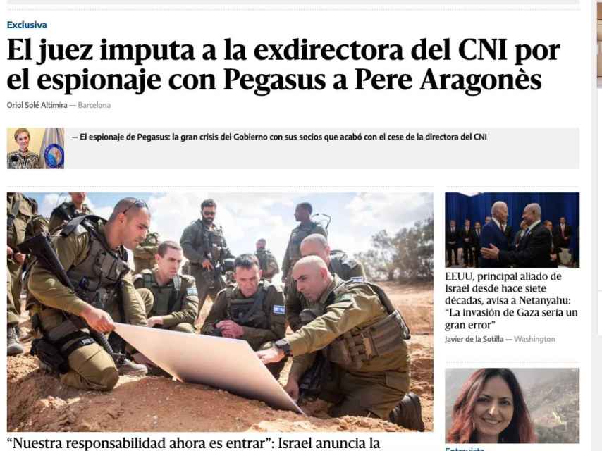 Portada de 'El Diario' de 16 de octubre de 2023