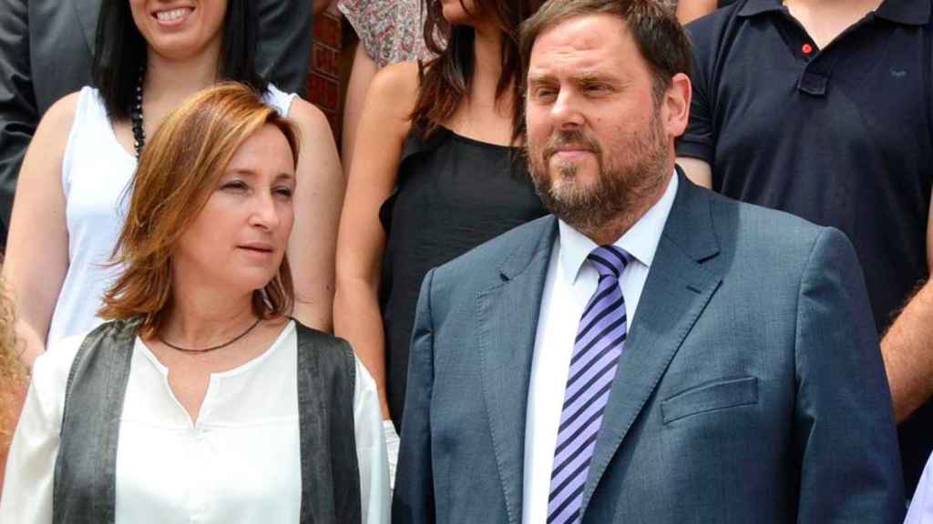 Maite Aymerich y Oriol Junqueras, ambos exalcaldes de Sant Vicenç dels Horts por ERC