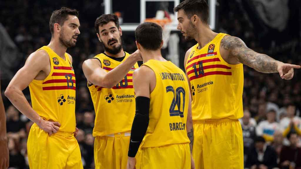 El diálogo de los jugadores del Barça en el partido contra el Partizan