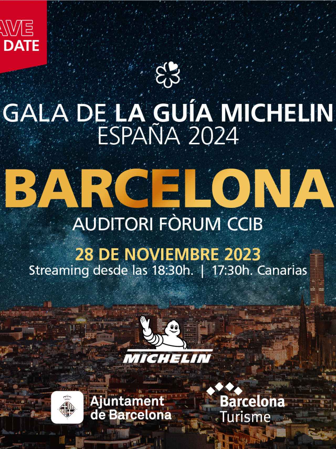 Anuncio de la Gala de la Guía Michelin España 2024