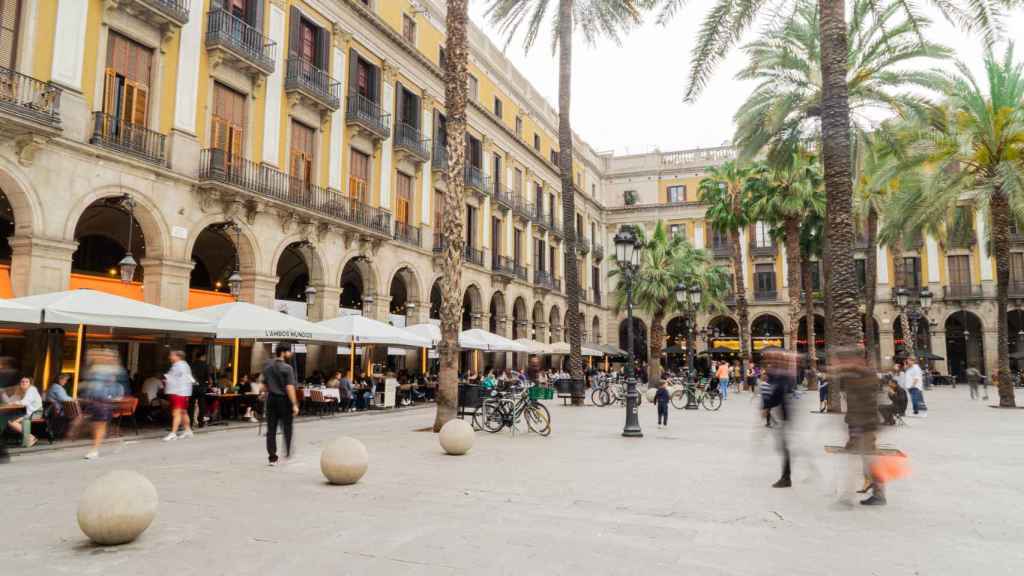 La Plaza Real de Barcelona, hoy