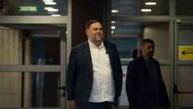 El presidente de ERC, Oriol Junqueras, a su llegada a la reunión de la nueva ejecutiva de ERC