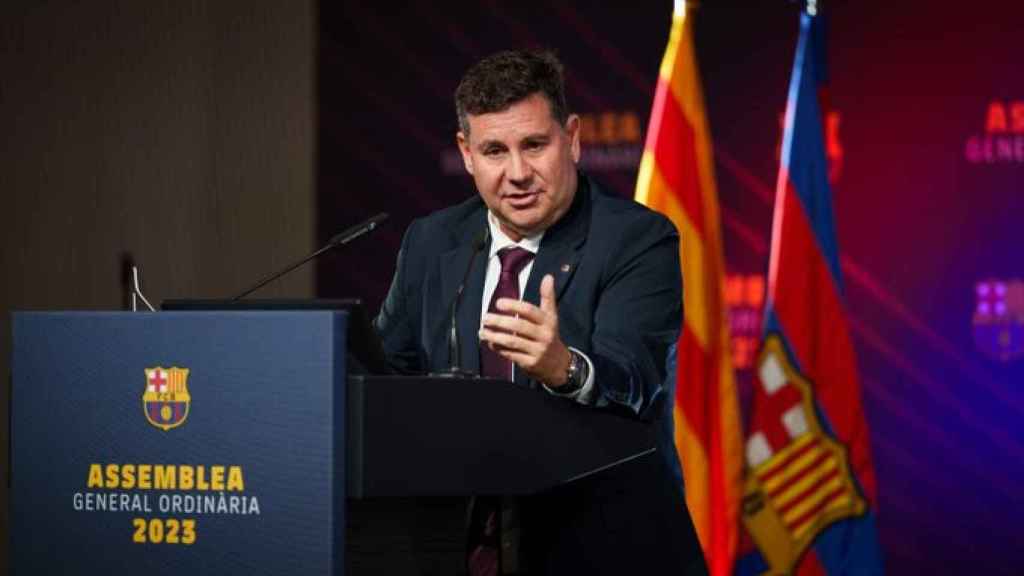 Eduard Romeu, en la asamblea de compromisarios