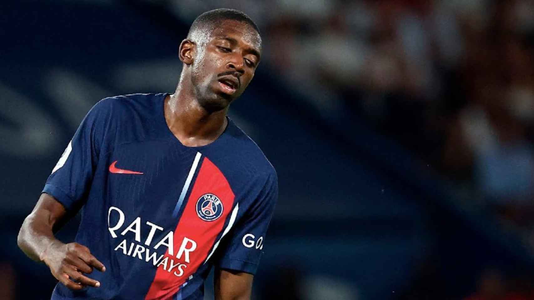 Dembelé, con la camiseta del PSG