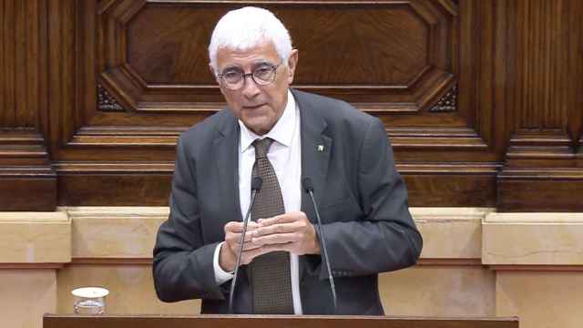 El 'conseller' de Salud, Manel Balcells, en el Parlament
